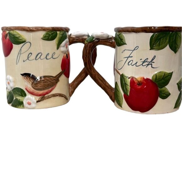 Cracker Barrel Peace and Faith mugs - Picture 2 of 13